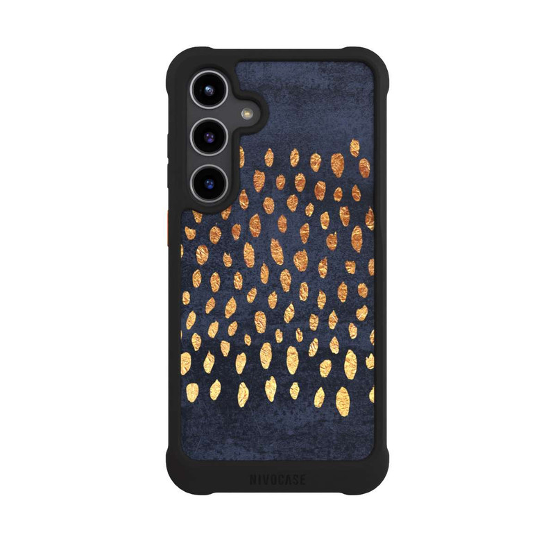Galaxy S24 + NIVOmax Or & Bleu Pattern