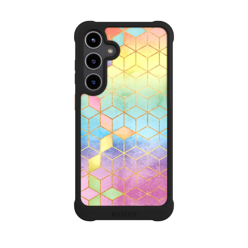 Galaxy S24 + NIVOmax Cubes Arcs-en-ciel