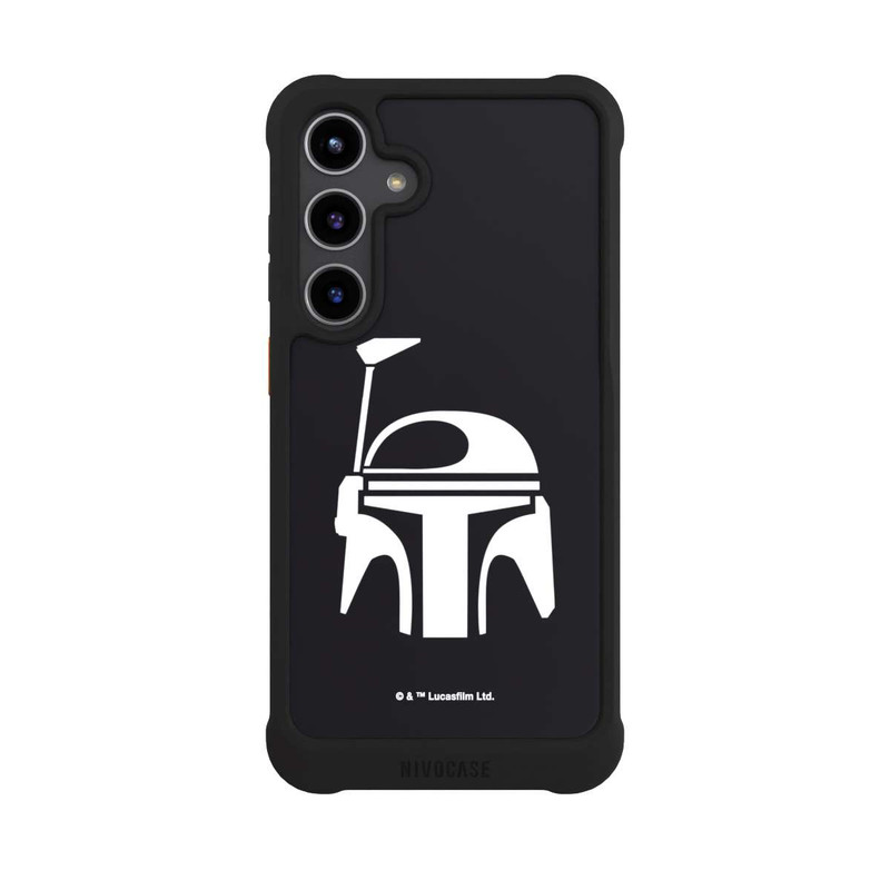 Galaxy S24 + NIVOmax Casque Boba Fett Noir