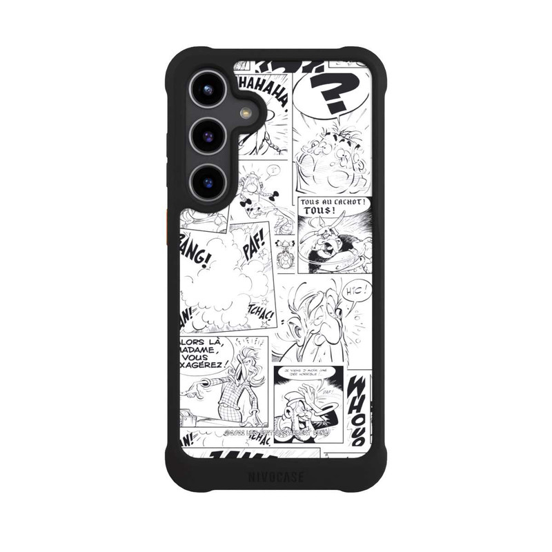 Galaxy S24 + NIVOmax Asterix Comic Black and White