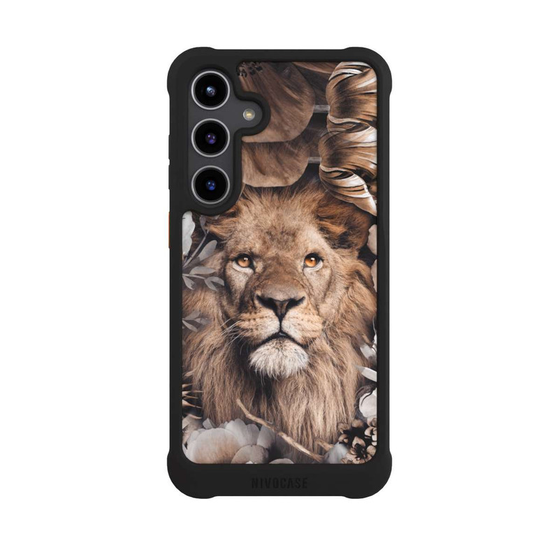 Galaxy S24 + NIVOmax Lion & Fleurs Beiges