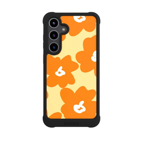 Samsung Galaxy S24+ NIVOmax Retro Blumenmuster Päivi Gelb Orange