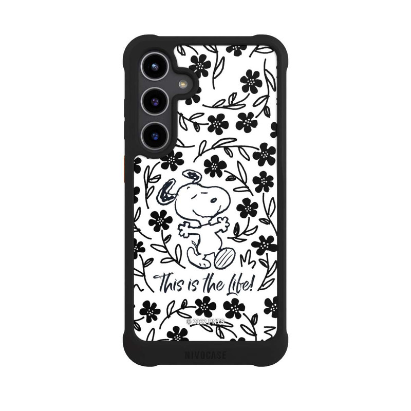 Galaxy S24 + NIVOmax Snoopy This Is The Life Noir & Blanc