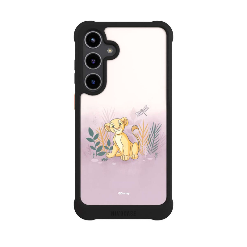 Galaxy S24 + NIVOmax Nala avec des fleurs