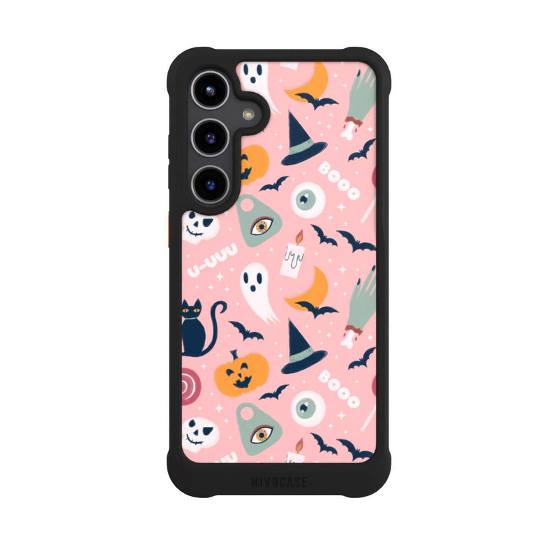 Galaxy S24 + NIVOmax Niedliche Halloween Gespenster Muster