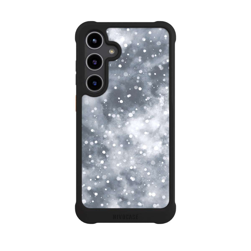 Galaxy S24 + NIVOmax Abstrakter Winterschneehimmel