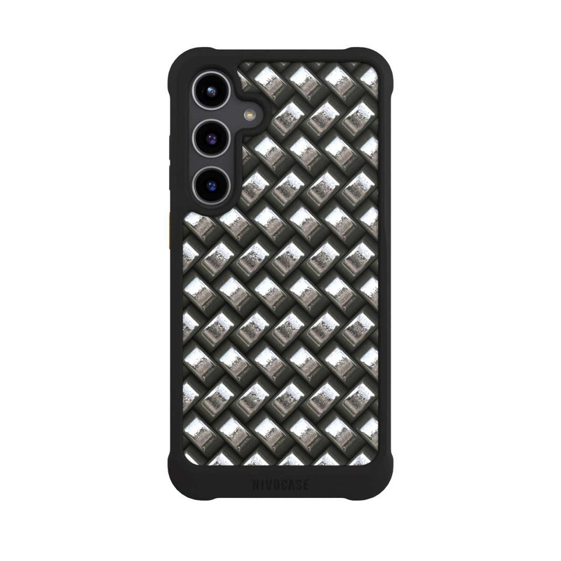 Galaxy S24 + NIVOmax Glamour Silver Metal