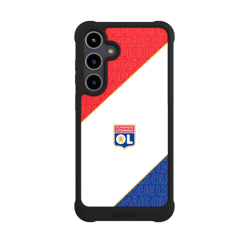 Galaxy S24 + NIVOmax Logo OL rouge et bleu