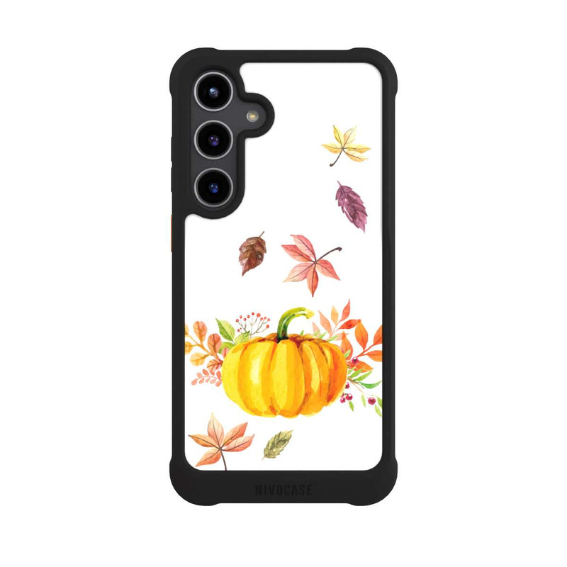 Galaxy S24 + NIVOmax Pumpkin-weißer Hintergrund 
