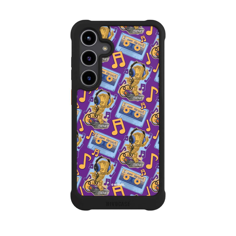 Galaxy S24 + NIVOmax Groot Comic Headphones Guardians of the Galaxy