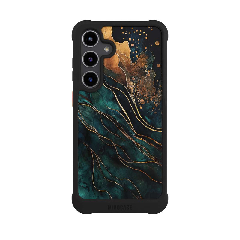Galaxy S24 + NIVOmax Gold und Grün