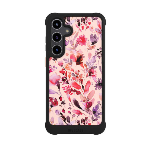 Samsung Galaxy S24+ NIVOmax Künstlerische Blumen Viva Magenta