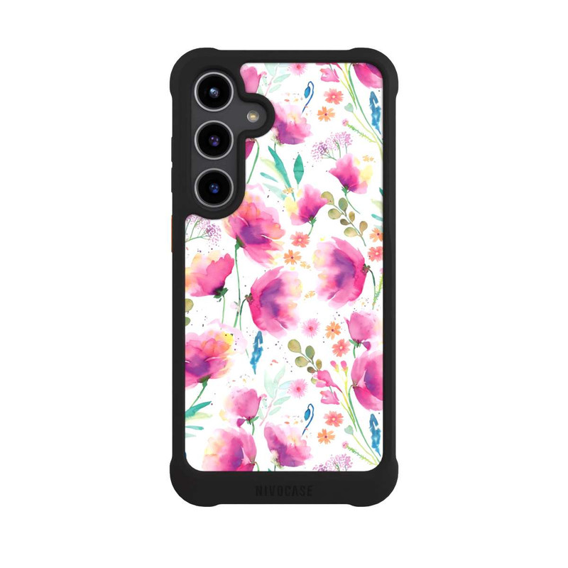 Galaxy S24 + NIVOmax Abstrakte Mohnblumen aquarell