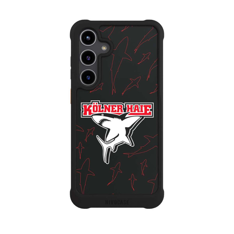 Galaxy S24 + NIVOmax Haie Muster Rot