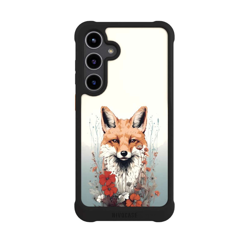 Galaxy S24 + NIVOmax  Fox with Flowers