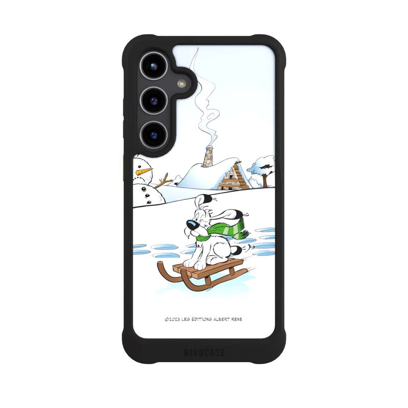 Galaxy S24 + NIVOmax Idéfix fait du traîneau