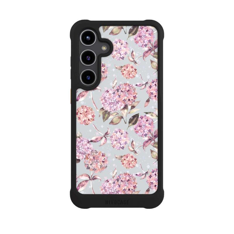 Galaxy S24 + NIVOmax Pastel Magic Hydrangea Floral Watercolor Pink