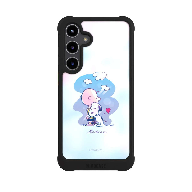 Galaxy S24 + NIVOmax Snoopy und Charlie Brown