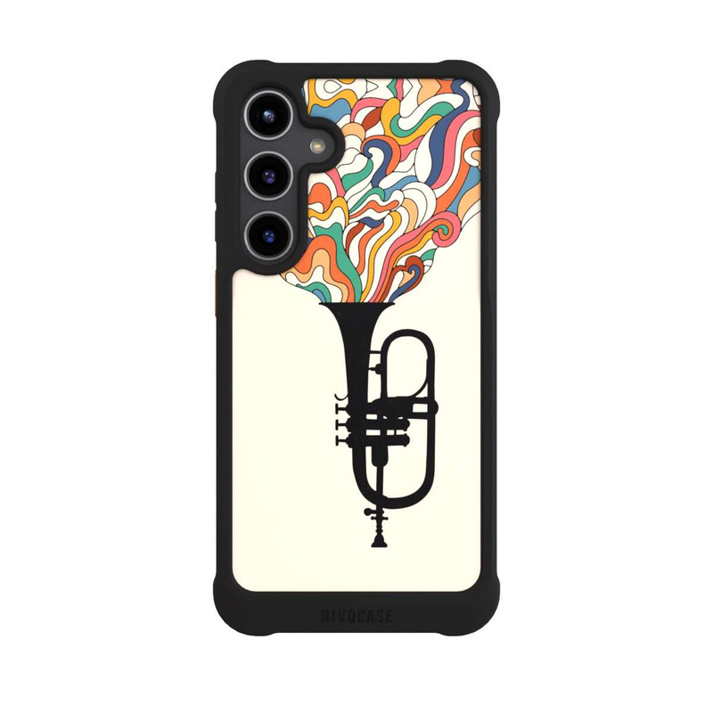 Galaxy S24 + NIVOmax Flügelhorn Jazz bunt
