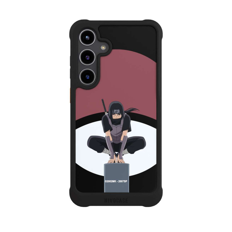 Galaxy S24 + NIVOmax Itachi Uchiha Symbol schwarz