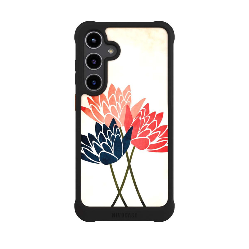 Galaxy S24 + NIVOmax Trois fleurs