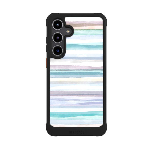 Samsung Galaxy S24+ NIVOmax Pastellfarbene Streifen Blau