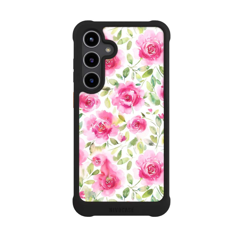 Galaxy S24 + NIVOmax Aquarell Frische Rosen