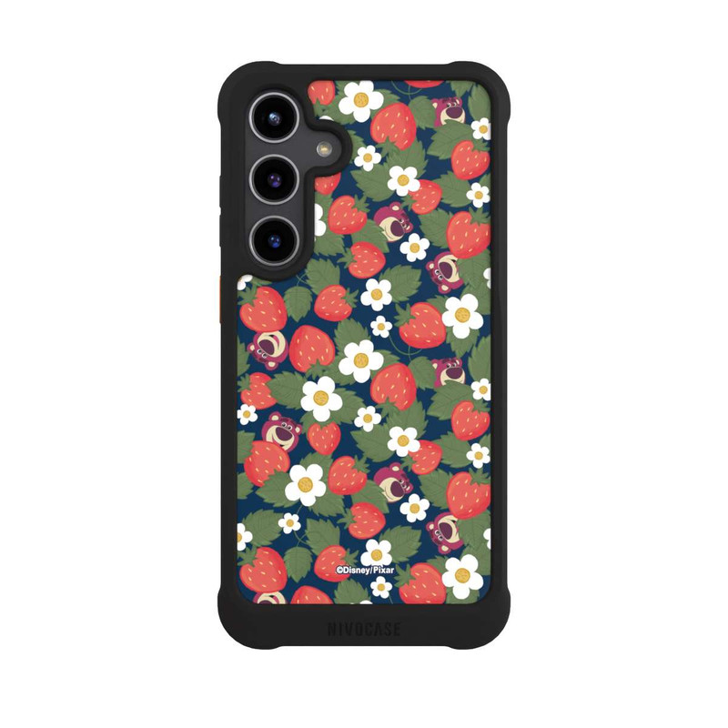 Galaxy S24 + NIVOmax Lotso Toy Story Strawberry Flower Pattern