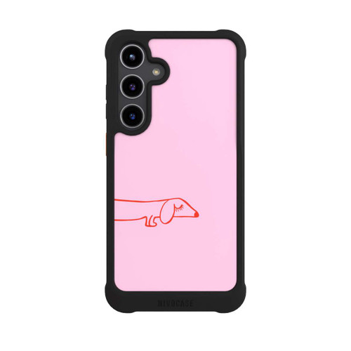 Samsung Galaxy S24+ NIVOmax Dachshund Illustration Pink