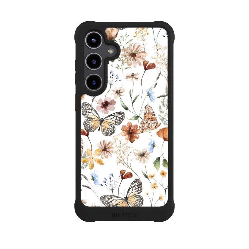 Galaxy S24 + NIVOmax Wildflowers and Butterflies Pattern