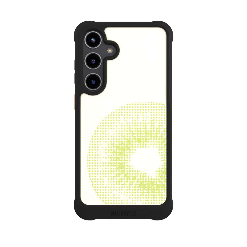 Galaxy S24 + NIVOmax Kiwi Grid Pixel Art