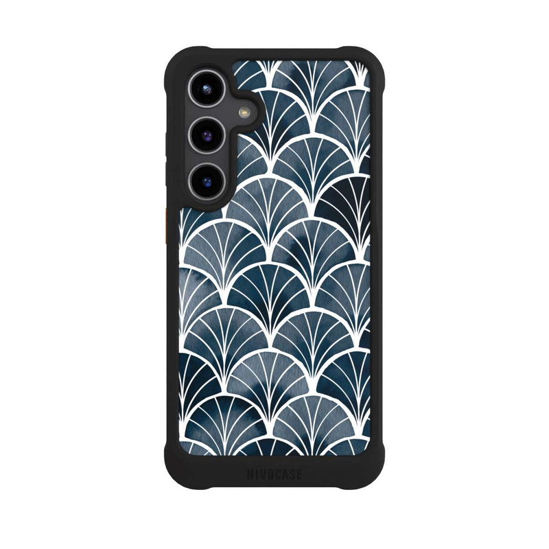 Galaxy S24 + NIVOmax Botanical Breeze Art Deco Grey