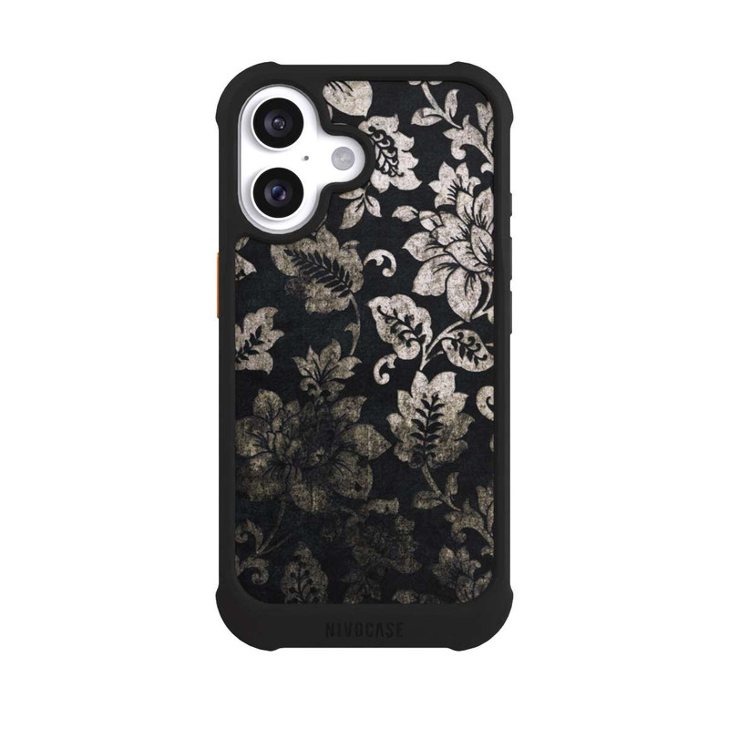 iPhone 16 NIVOmax Silber Schwarz Vintage