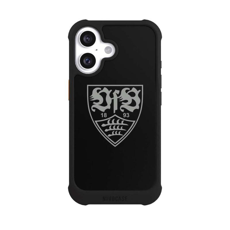 iPhone 16 NIVOmax VfB Stuttgart Schwarz