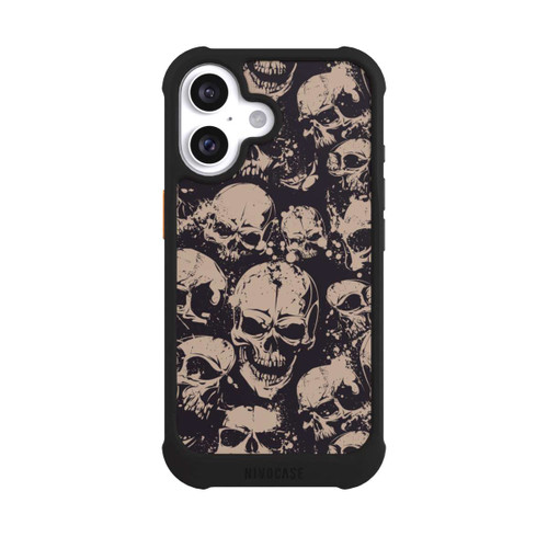 Apple iPhone 16 NIVOmax Crânes d'Halloween