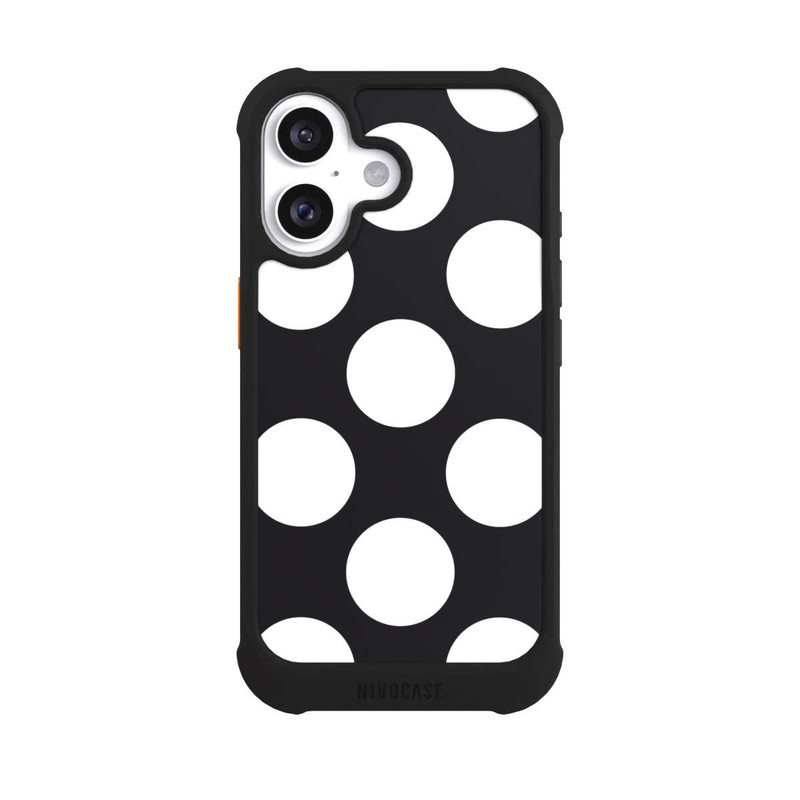 iPhone 16 NIVOmax Big Dots - Black