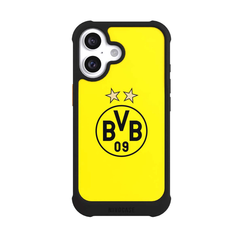 iPhone 16 NIVOmax BVB Gelb / Sterne