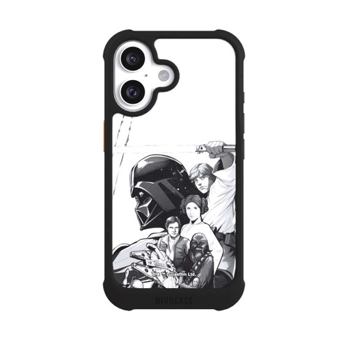 Apple iPhone 16 NIVOmax Star Wars Characters - Black and White