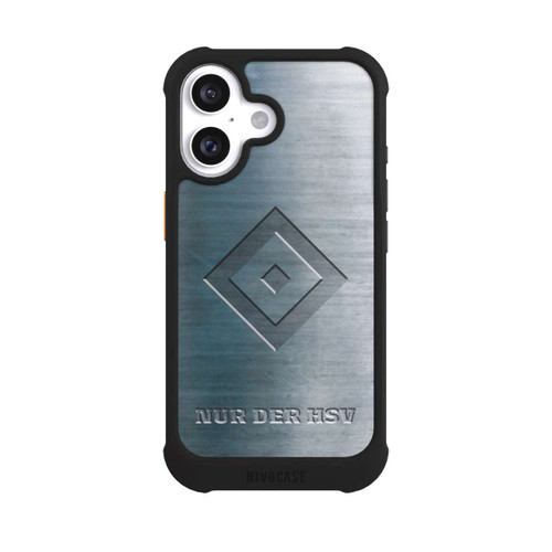 Apple iPhone 16 NIVOmax Nur der HSV Metalllook
