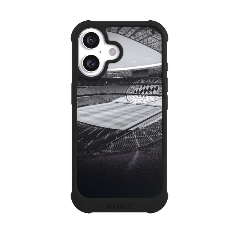 iPhone 16 NIVOmax Stadion FC Bayern - Black White