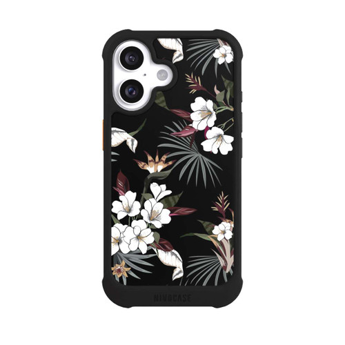 Apple iPhone 16 NIVOmax Flowers Black
