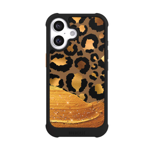  NIVOmax Dunkelgoldener Leoparden Glitzerlook