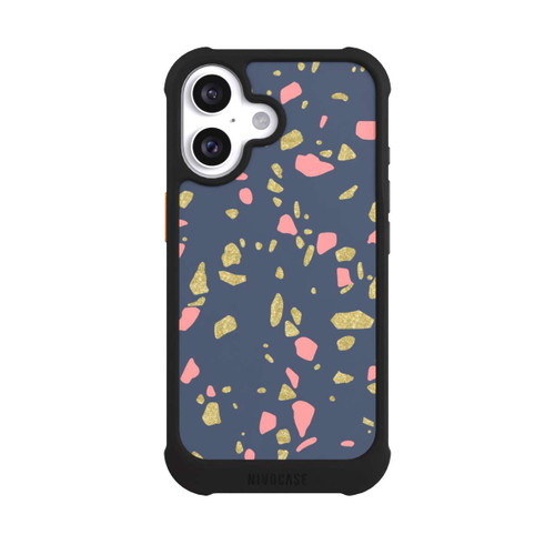Apple iPhone 16 NIVOmax Terazzo Gold-Optik