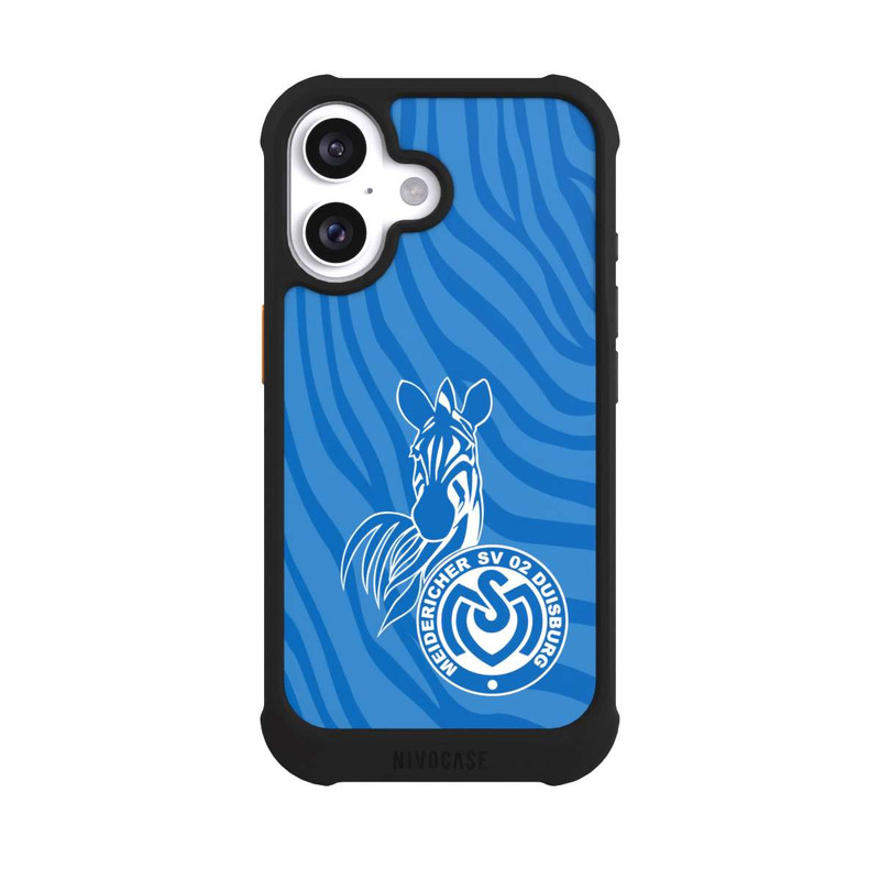 iPhone 16 NIVOmax Zebra Hellblau - MSV