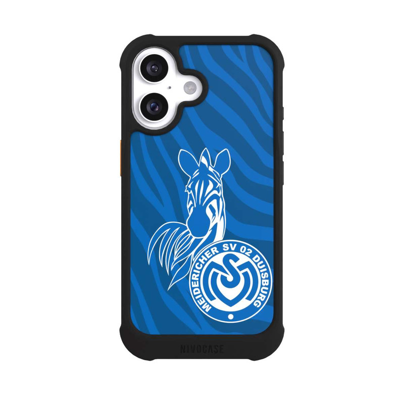 iPhone 16 NIVOmax Zebra Dunkelblau - MSV