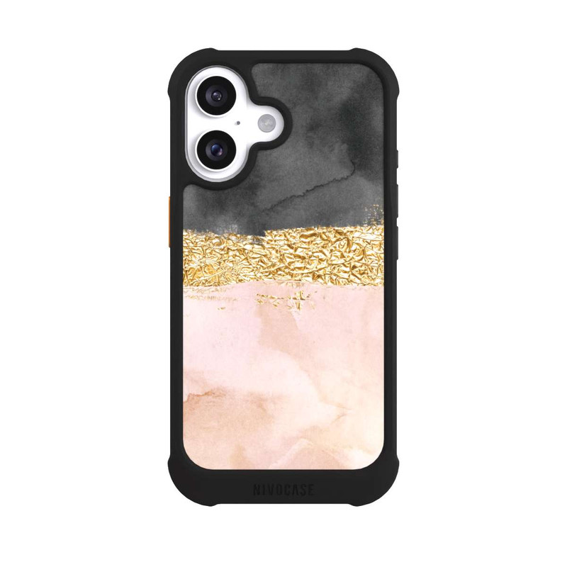 iPhone 16 NIVOmax Goldener Linien Look