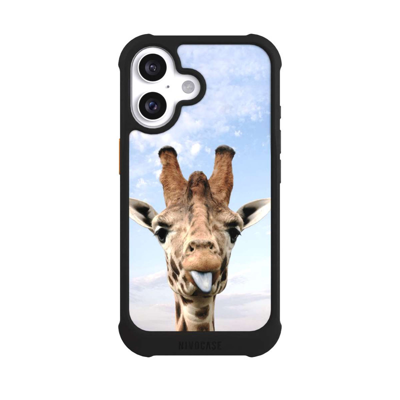 iPhone 16 NIVOmax Giraffe On Road