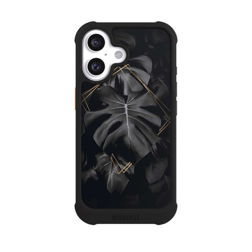 Apple iPhone 16 NIVOmax Black Leaves