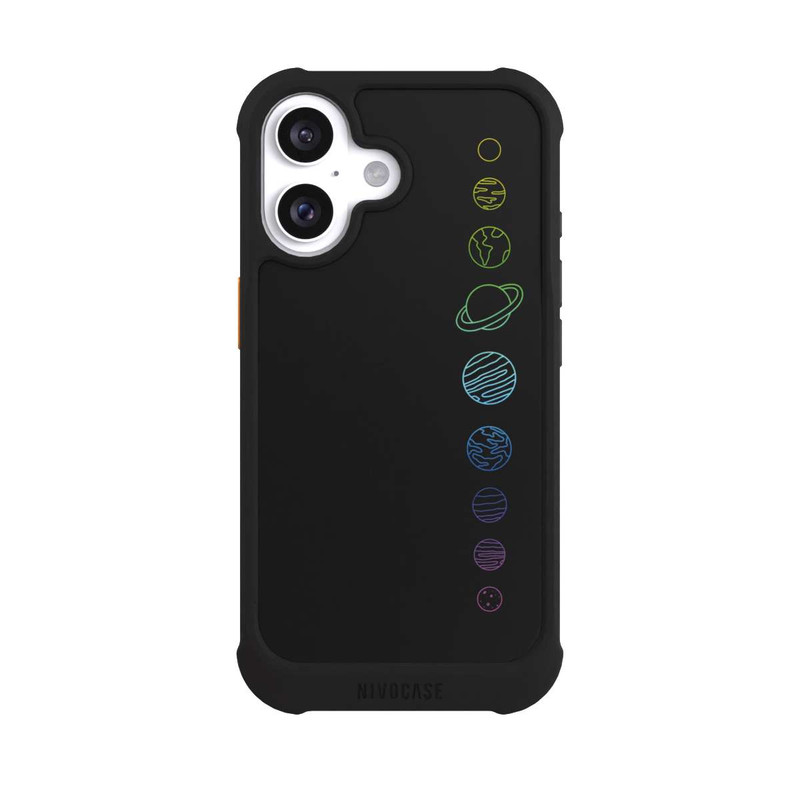 iPhone 16 NIVOmax Planètes colorées