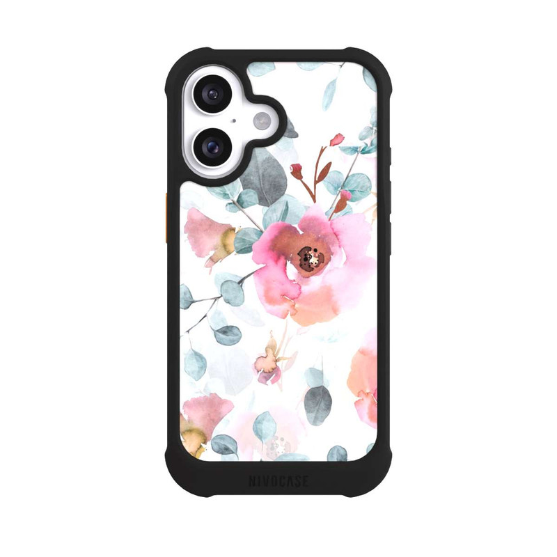 iPhone 16 NIVOmax Aquarell Blumentapete